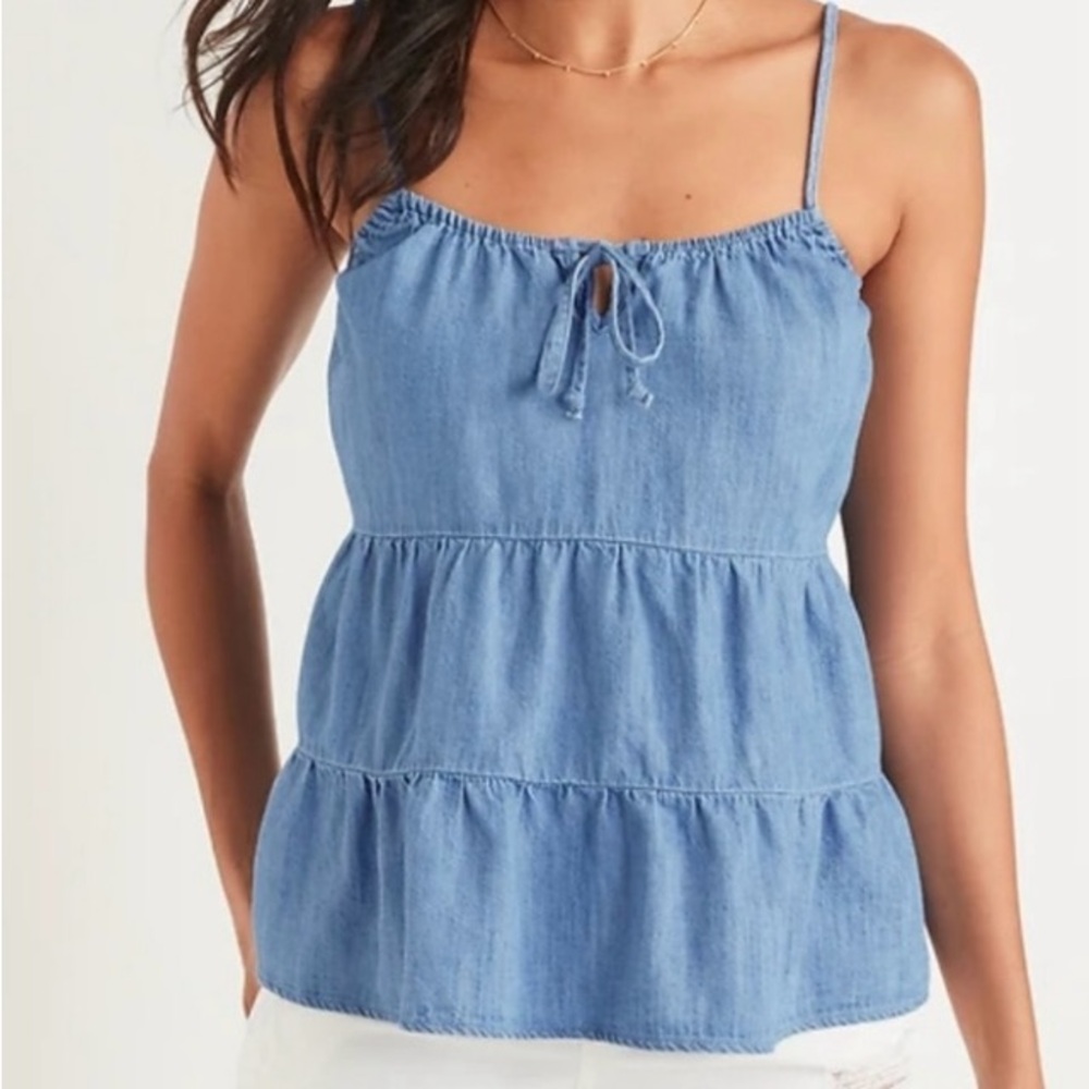 Old Navy Blue Denim Women's Summer Top